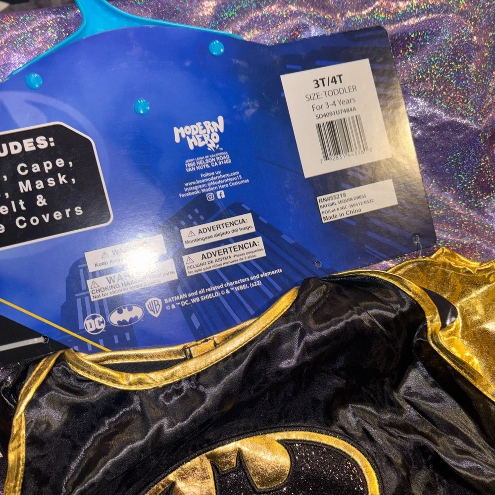 Girls Bat Girl Costume